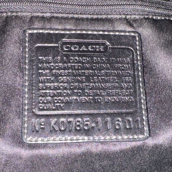 Coach Bag Purse Handbag Ergo Y2K Jacquard Signature Logo X-Large Soho Hobo - Picture 15 of 16